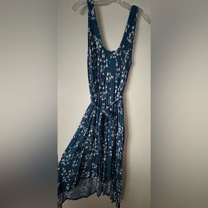 Latched Mama Nursing Dress S-XXL Blue Floral